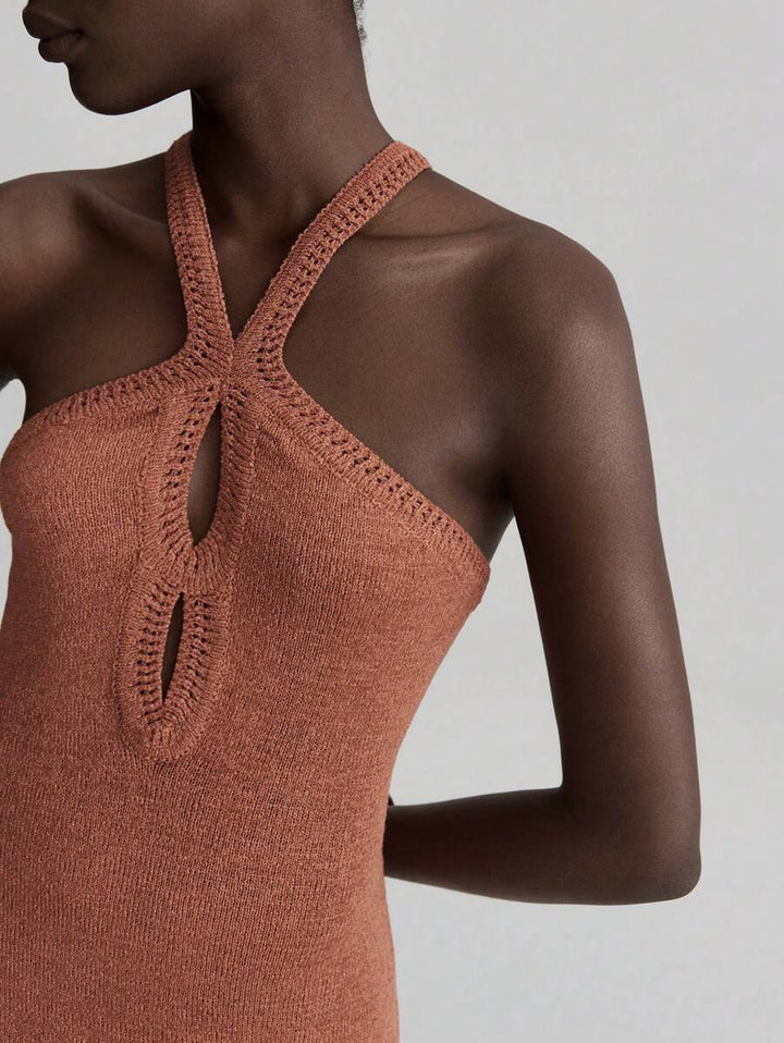 Kaïa | Knitted Slit Dress