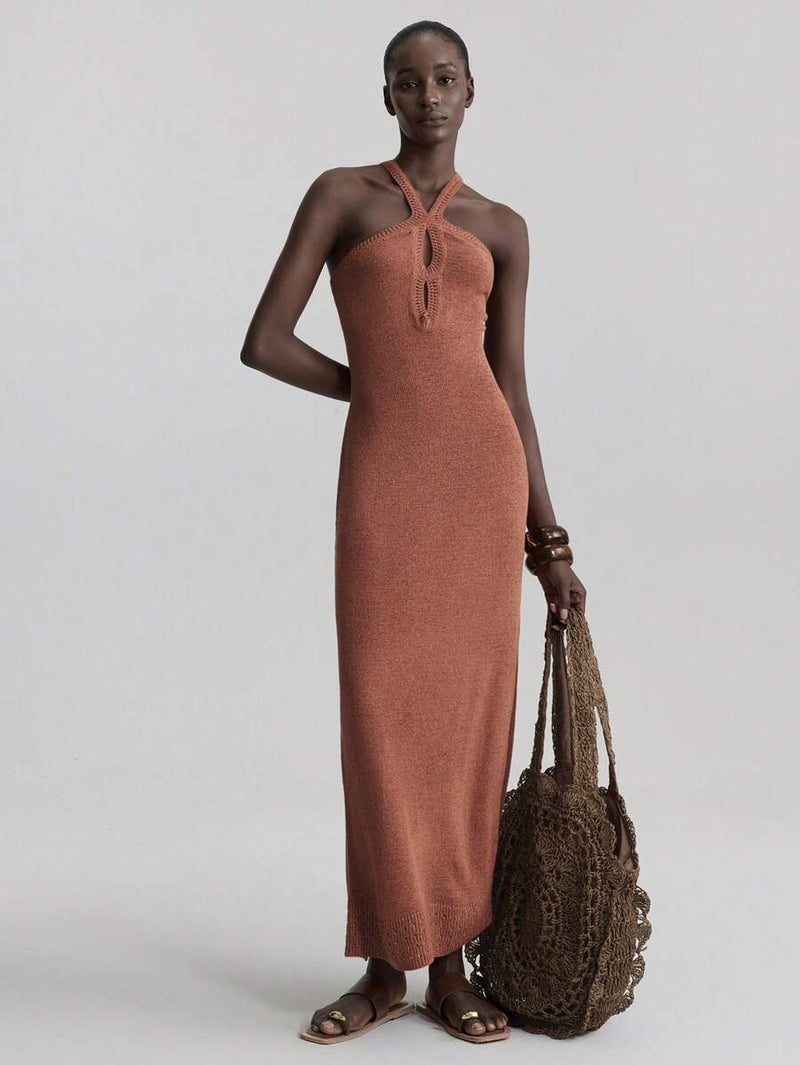 Kaïa | Knitted Slit Dress