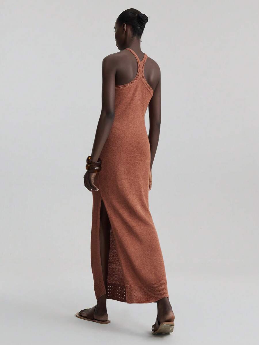 Kaïa | Knitted Slit Dress