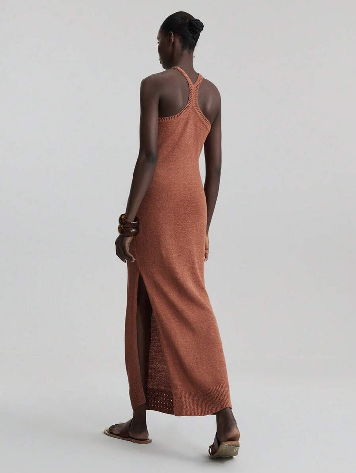 Kaïa | Knitted Slit Dress