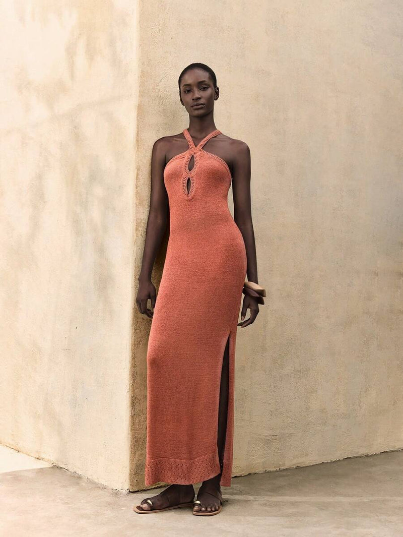 Kaïa | Knitted Slit Dress