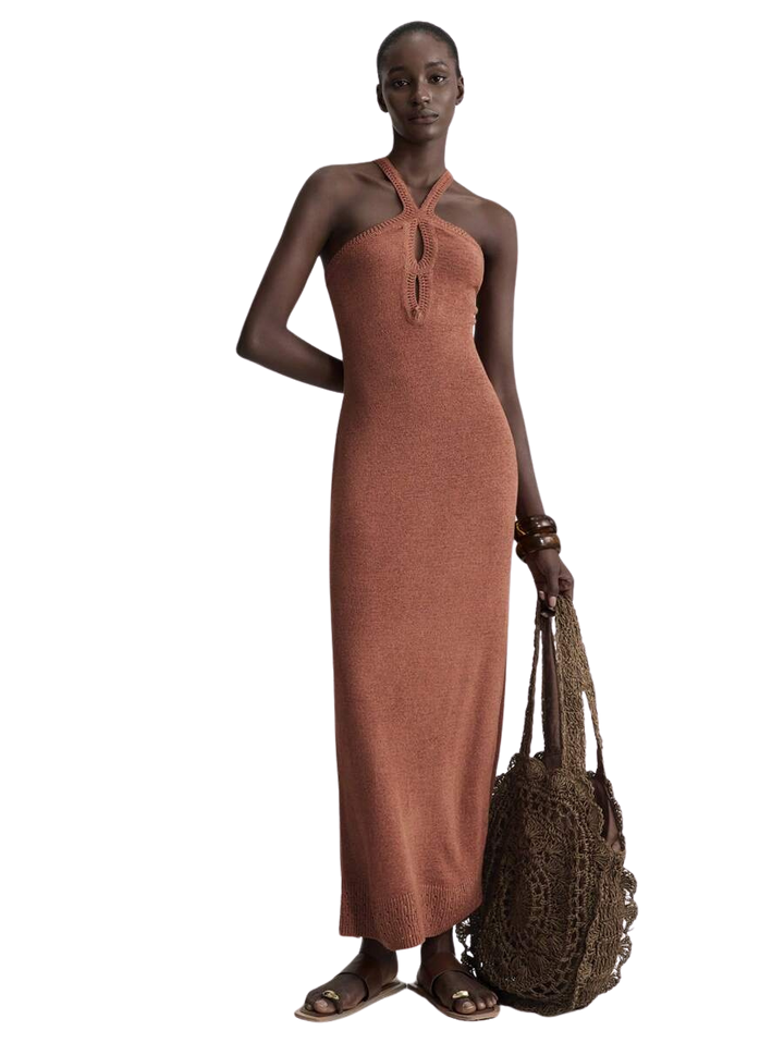 Kaïa | Knitted Slit Dress
