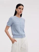 Frayed Edge Women's Knit Top