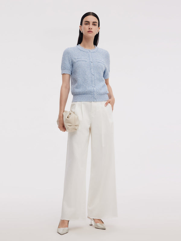 Frayed Edge Women's Knit Top